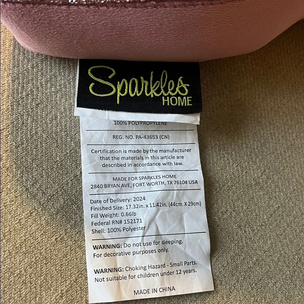 Sparkles Home Pink Daisy Luminous Rhinestone Cowgirl Boot Pillow